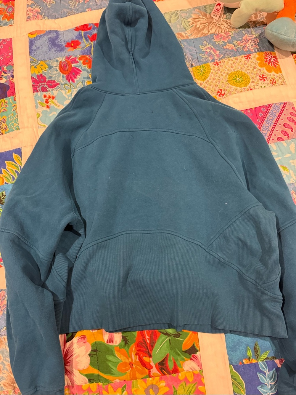 Women’s lululemon Teal Half-Zip Hooded Scuba Sweatshirt - Picture 8 of 8
